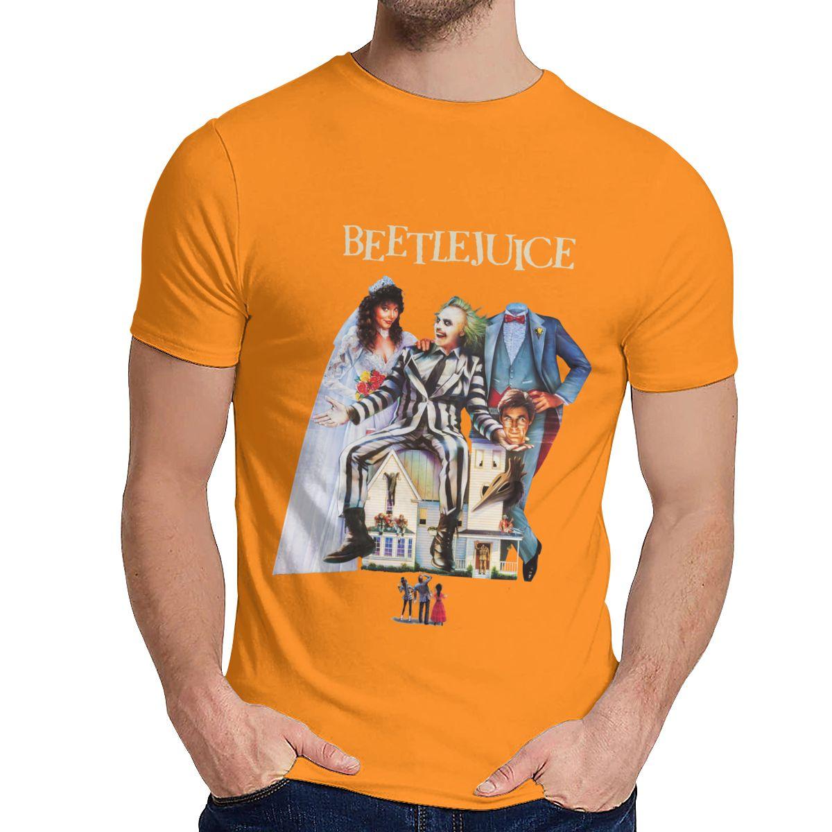 Мужская футболка для отдыха Beetlejuice постер фильма Soft Man SO Neck Retro La Camiseta S