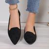 Fashionable Pointed Toe Flat Bottom Comfortable Casual Women's Shoes Spring Summer Solid Color Simple Elegant New Loafers