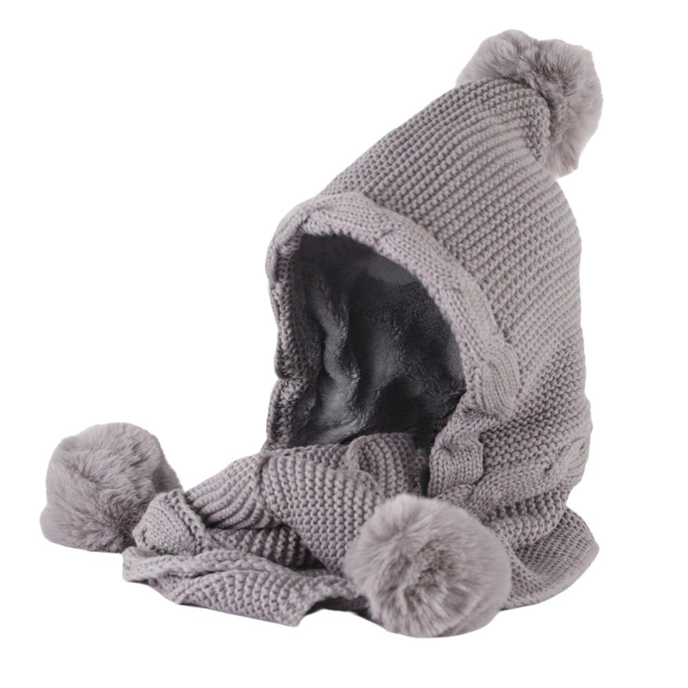 Neck Warmer Knitted Hat Scarf Set Twist Neckerchief Fashion Cycling Balaclavas Hat  All-match
