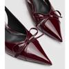 Bow Pointed Toe High Heels Sandals Women Brand Designer Shoes Fashion Slides Sexy Slingback Shoes Elegant Mules Sandals Female