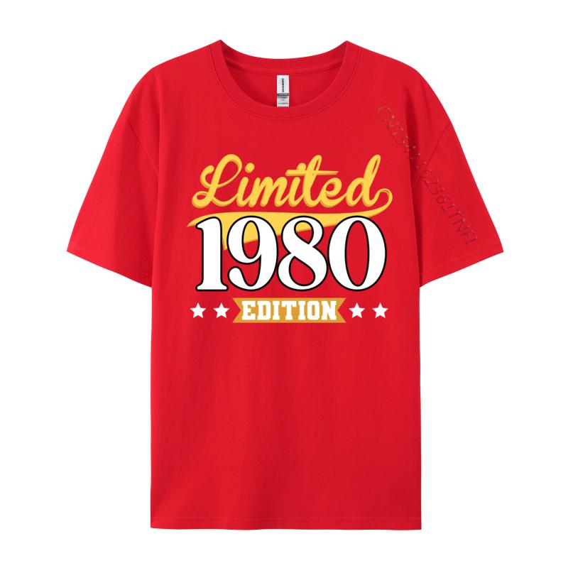 Limited 1980 Printed On Tops Tees Cotton Unisex Tshirts Group Printed On TeeShirt 2024 Hot Sale Top Quality