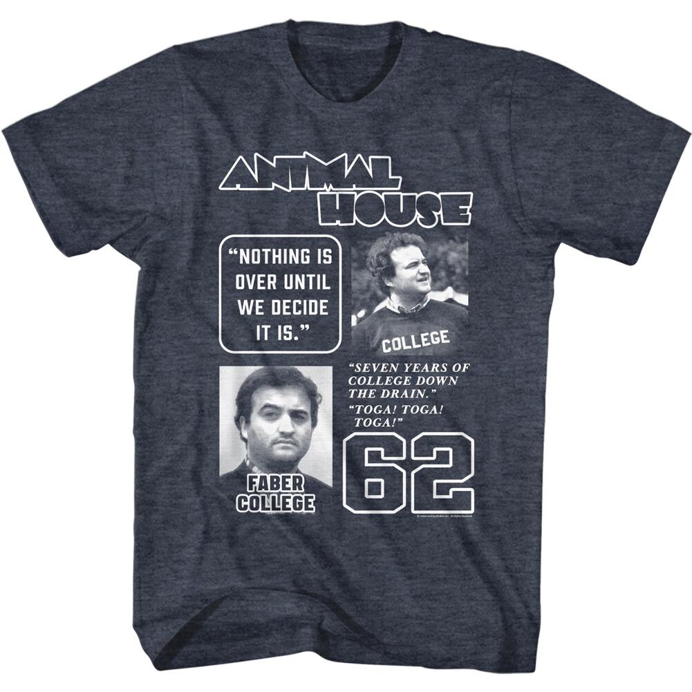 Animal House 7 Years Of College Down The Drain Men T Shirt XXXXL