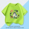 Totoro Mode bedrucktes Kinder-Kurzarm-T-Shirt aus reiner Baumwolle im Sommer, Bonbonfarbe, Koreanische Version, Lässiges Oberteil