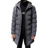Medium and long cotton-padded men's winter coat New thickened hooded cotton-padded jacket men's trend brand cotton-padded clothes