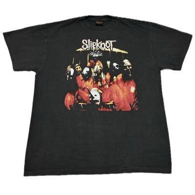Vintage Slipknot Nu Metal Y2K Γραφικό 90s Μπάντα Μπλουζάκι Μονής Ραφής REPRINT