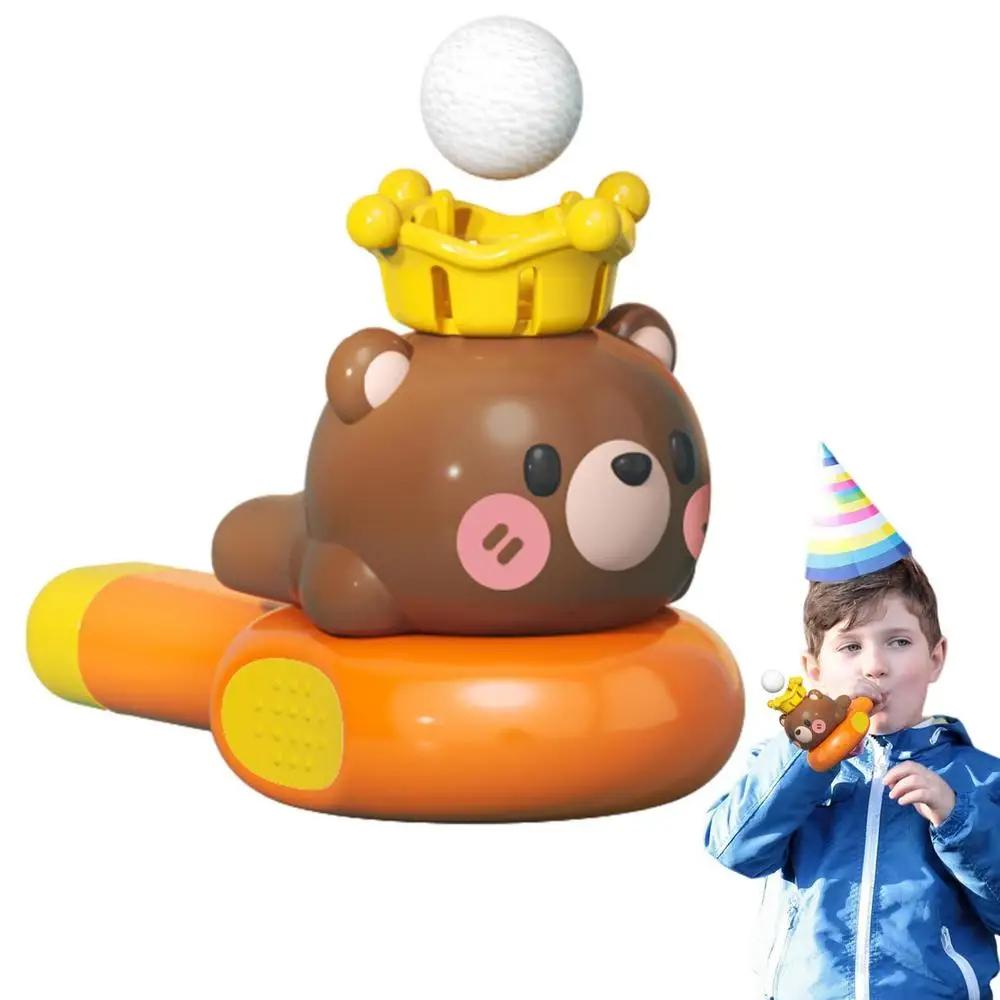 2 v 1 Kreslené zvířátko Plovoucí foukací míčky Hra Trubka Hračky Senzorické Jemná motorika Hračka pro miminko Trénink Kapacita plic Hračky
