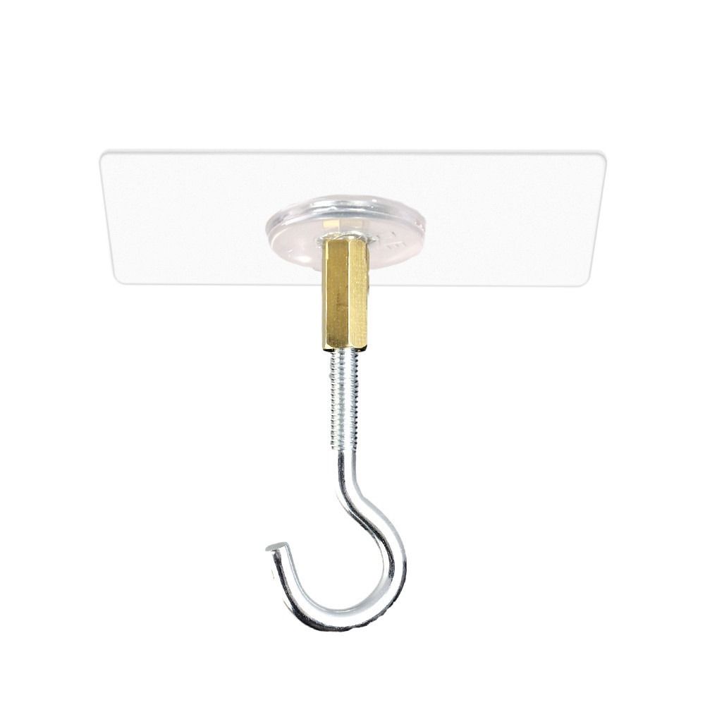 1Pcs Heavy Duty Plant Flower Pot Hanging Bracket Wall Mounted Seamless Transparent Hooks