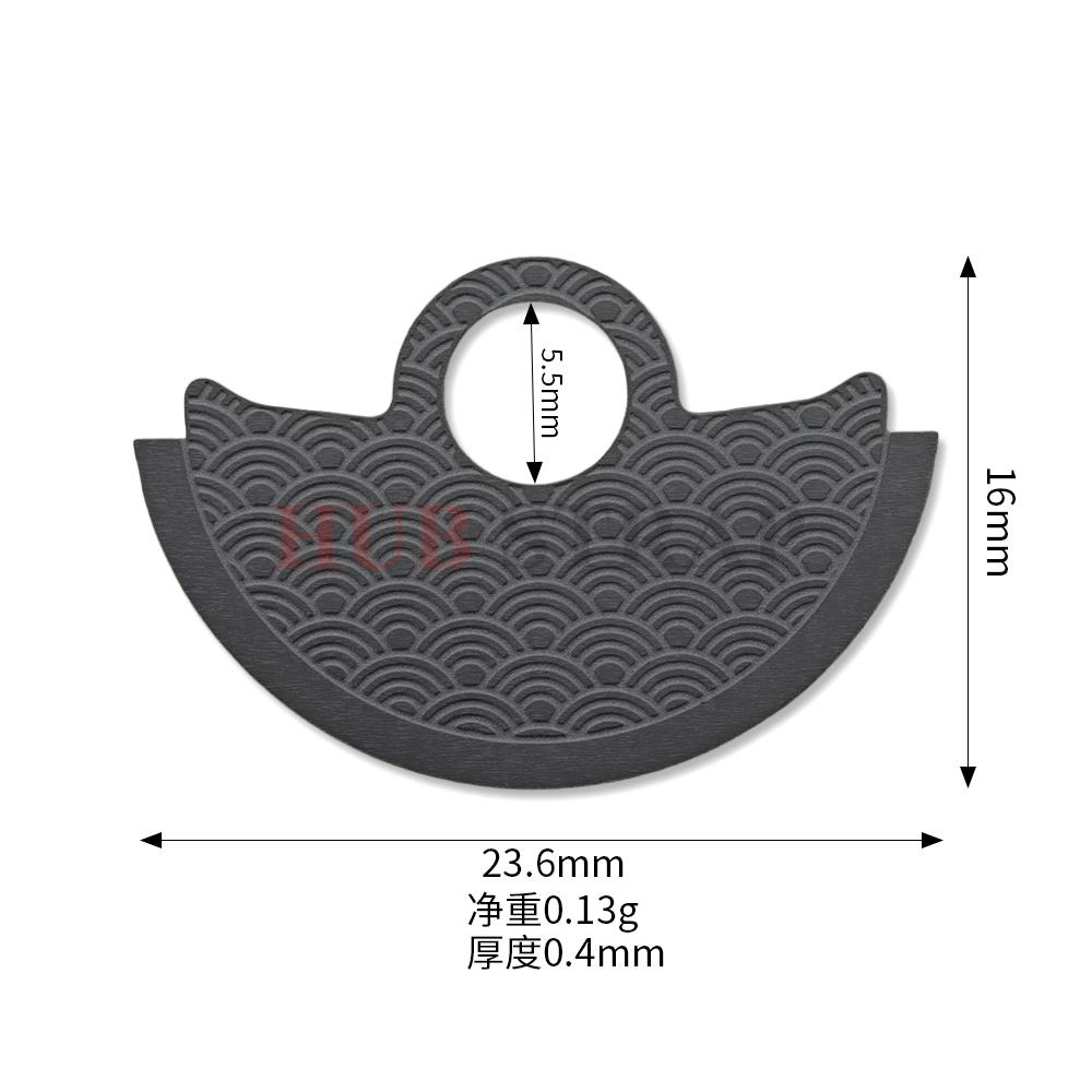 NH35 NH36 Wavy Pattern Automatic Hammer Rotor Metal Patch for 4R35 4R36 NH35 NH36 7S Movement SKX007 Watch Repair Guard Parts