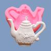 Silicone Fondant Mold Cartoon Cute Teapot Shape Handmade Candle Resin Craft Cake Decorating Tool for Kitchen Baking Gift