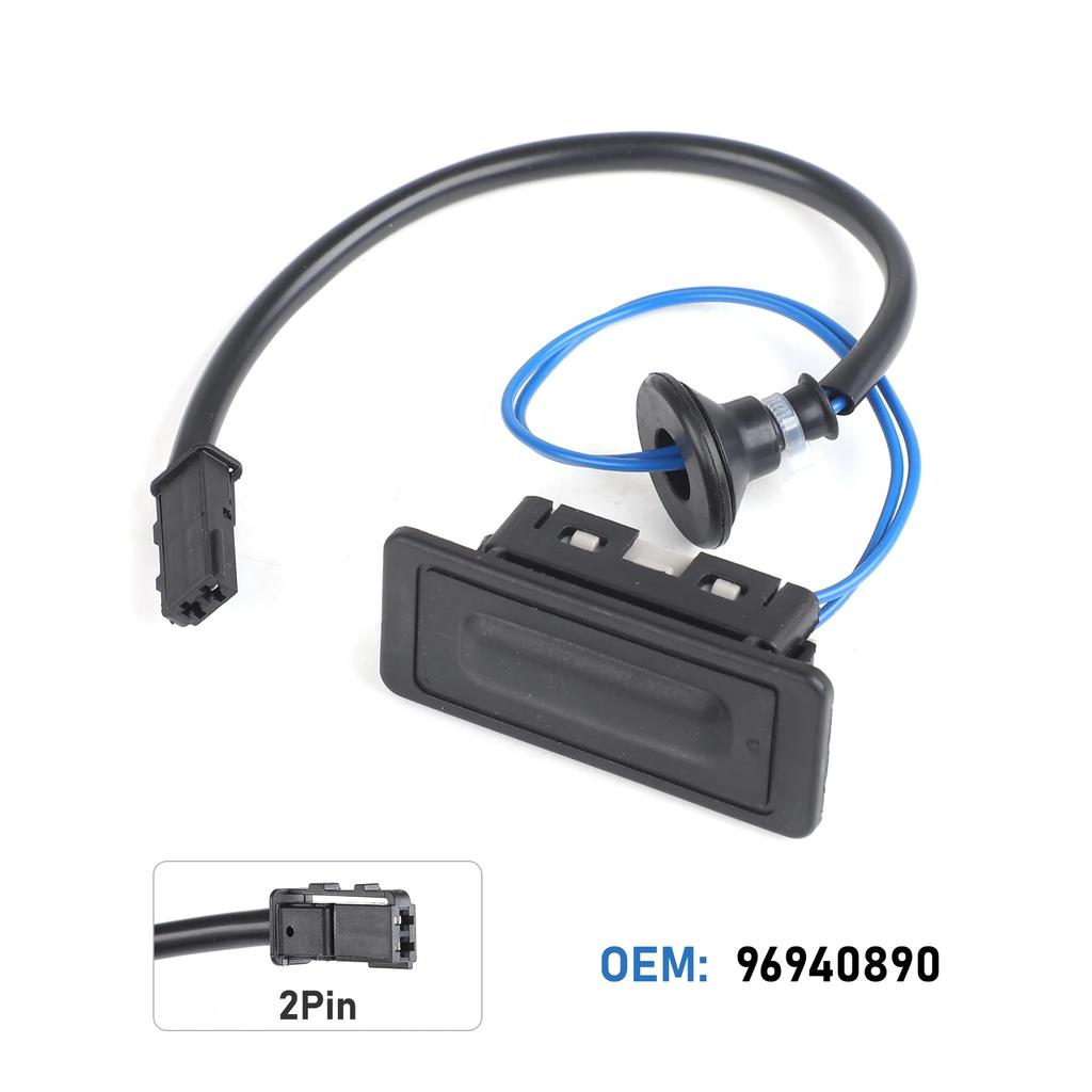 96940890 Black ABS Case Opening Switch Tailgate Release Button Trunk For 2012-2019 Chevrolet Sonic Sedan Aveo Captiva