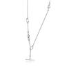 Authentic 925 Sterling Silver Knotted Heart T-Bar Necklaces for Women S925 Necklaces & Pendants Fine Jewelry Accesorios Mujer