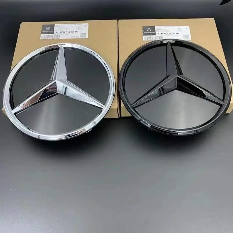For Mercedes Benz W205 W212 W213 W204 ML W166 CLA C117 A W176 W177 C W204 E GLK X204 GLA GLC GLE GLS Grillmerke flatt speil foran