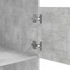 Wäscheschrank mit Stauraum Betonoptik 50 x 68 x 162 cm Spanplatte