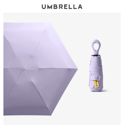 UV-Schutz Taschenregenschirm Ultraleichter Sonnenschirm Tragbarer Taschensonnenschirm Sommer