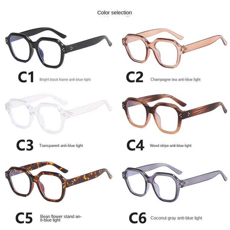 Vintage Square Anti Blue Light Glasses for Women Men Fashion Computer Eyewear Blue Light Blocking Simple Eyeglasses