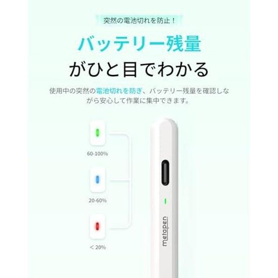 Metapen Air 8 iPad Pencil Touch Pen Substitute Apple Compatible Models from 2018 2026 Type-C Fast Charging Anti-misoperation No Bluetooth Smooth Feel