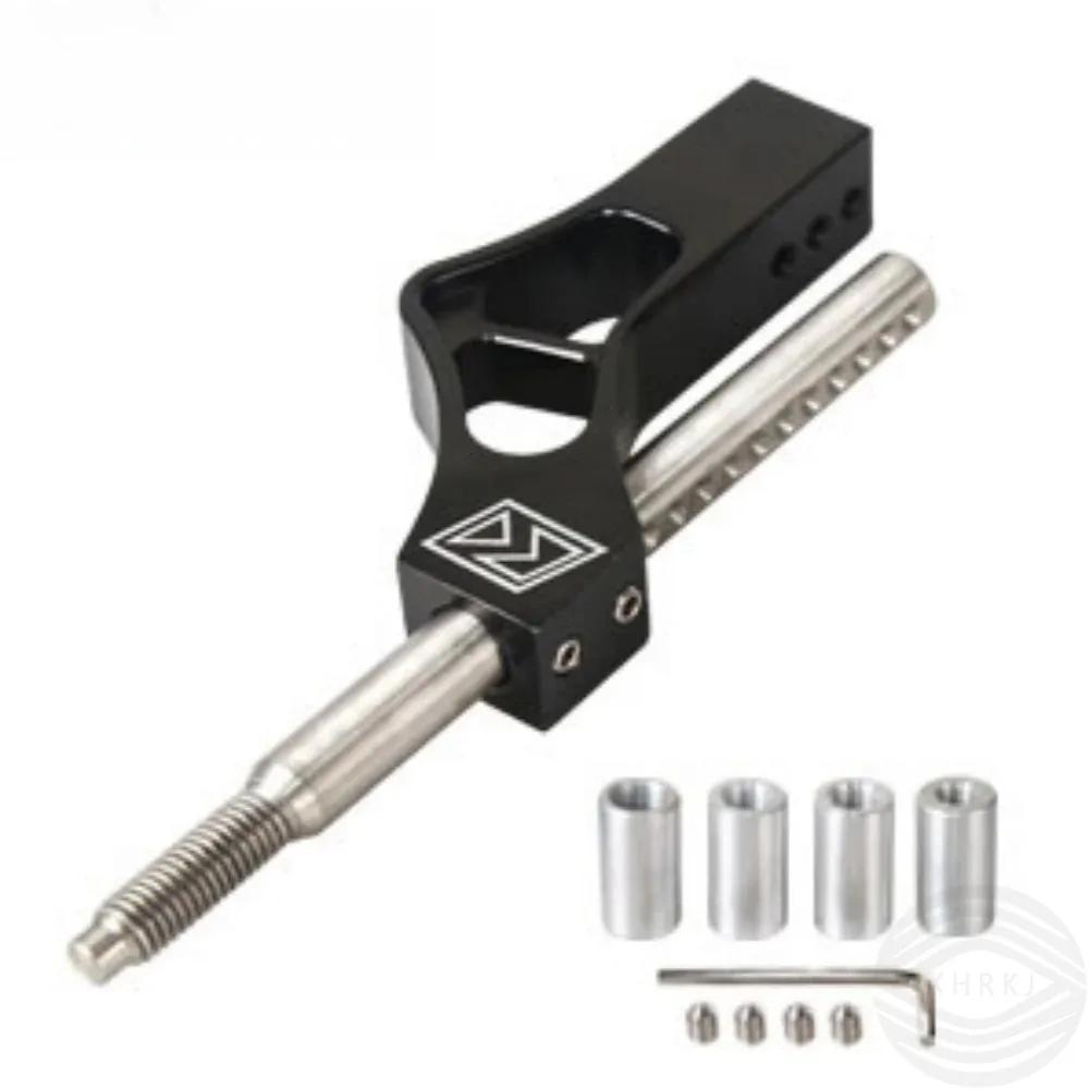 With 4 Adapter Adjustable Height New Adjustable Height Car Shift Knob Extender Aluminum Lever Single Bend Shifter Extension