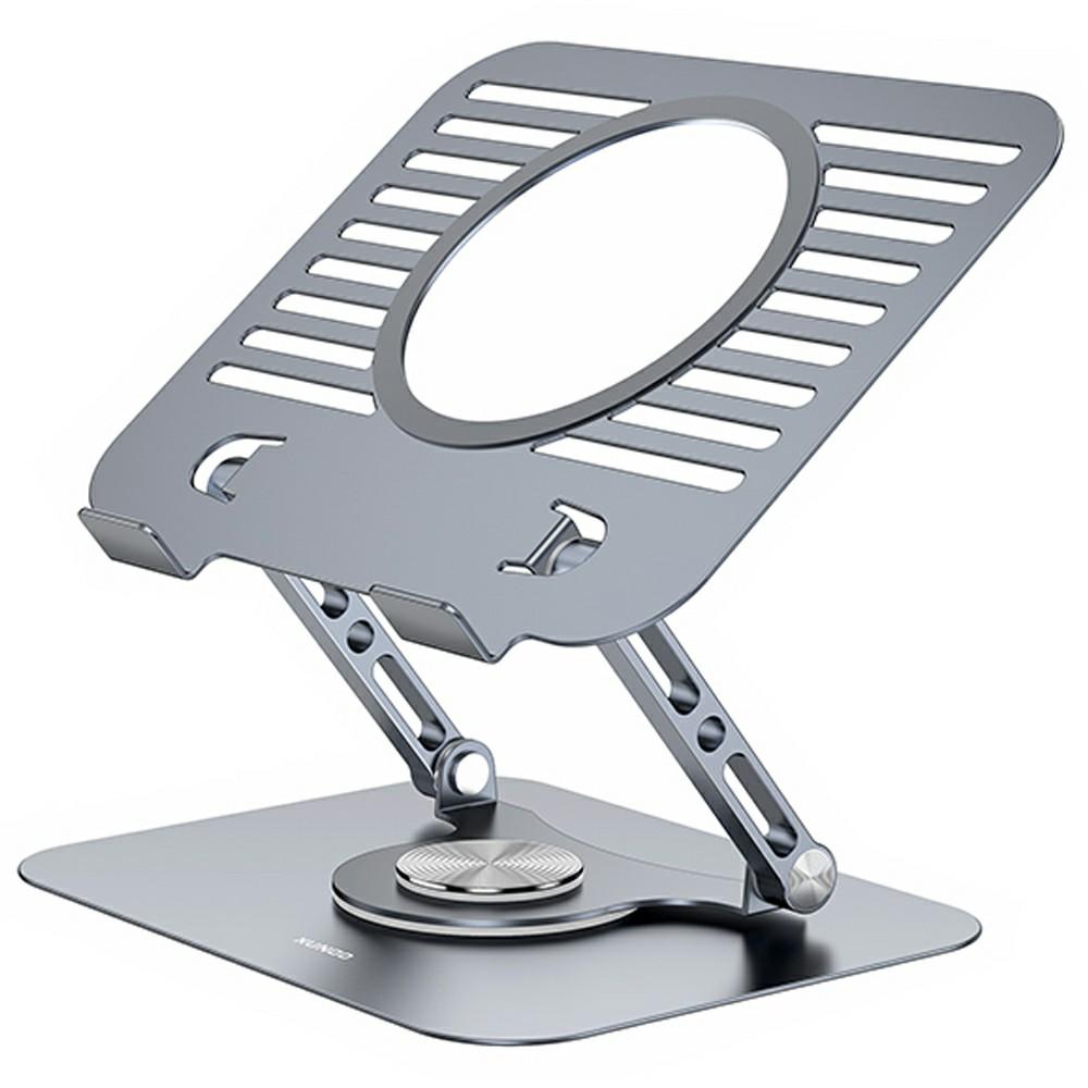 XUNDD XDHO-079 Hollow Out Laptop Stand 360 Degree Rotatable Foldable Carbon Steel Desktop Notebook Bracket
