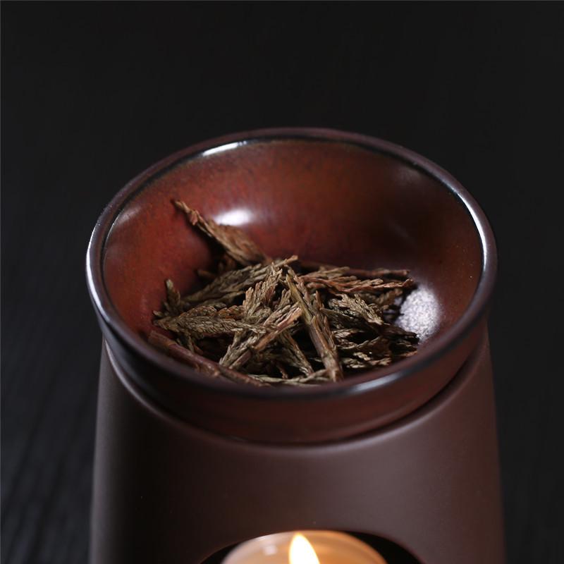 Ceramic Heater & Incense Burner: Cedar, Agarwood, Wax Melts & Aroma Diffuser Lamp