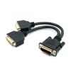 CY Male To Dual DVI Female Splitter Extension Cable for Graphics Cards Monitors DMS-59 24+5 &