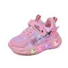 Coulomi Girls’ Lighted Waterproof Leather Running Shoes - Autumn/Winter 2024