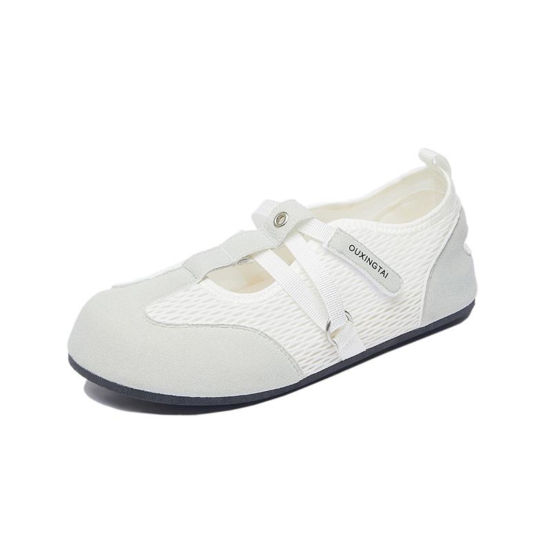 Fashion 2025 New Summer Shoes New Hollow Mesh Breathable Flat Casual Board Shoes Patchwork Mesh Shoes Shallow Mouth Designer