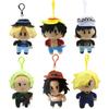 One Piece Plush Toy Japanese Anime Luffy Zoro Ace Sabo Character Pendant Doll Padding Classic Cute Beautiful Gift For Kid Toy