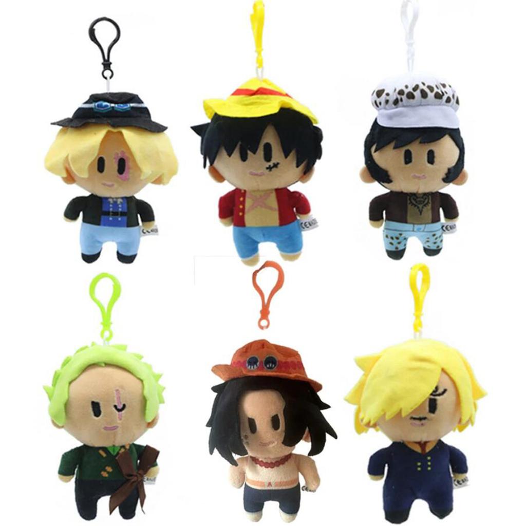 One Piece Plush Toy Japanese Anime Luffy Zoro Ace Sabo Character Pendant Doll Padding Classic Cute Beautiful Gift For Kid Toy