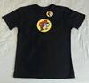 Buc-ees Bucky Logo Graphic Print T-Shirt Uni-Sex Solid Black Size Large NWT
