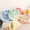 Thickened Double-layer Dumpling Plate Home Circular Grid Spaghetti Drain Plate Kitchen Plastic Fruit And Vegetable Drain Plate