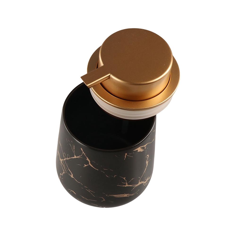 Ceramic Lotion Soap Bottle Refillable Gel Hand Sanitizer Bottle  Bathroom Accessories Set