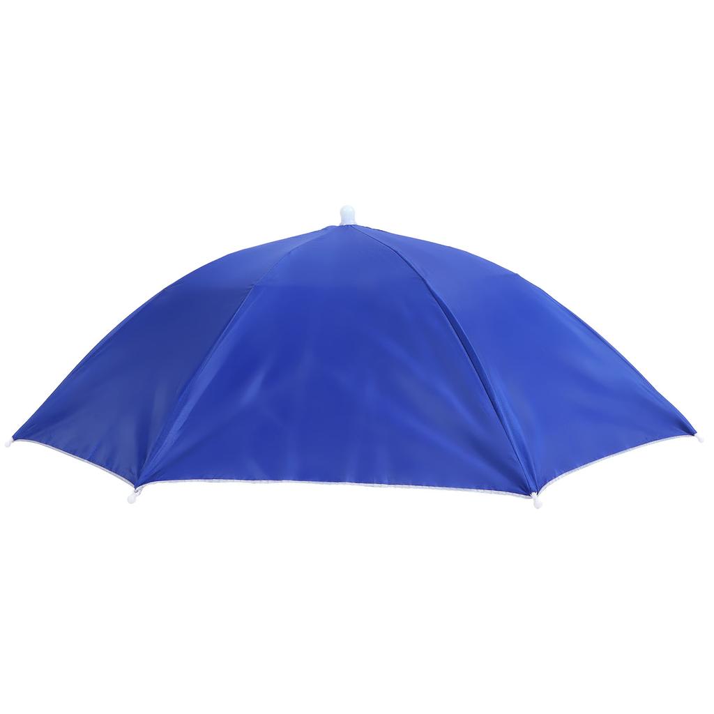 Adult Umbrella Hat Waterproof Foldable Sun Hat Headwear for Outdoor Fishing HikingDark Blue