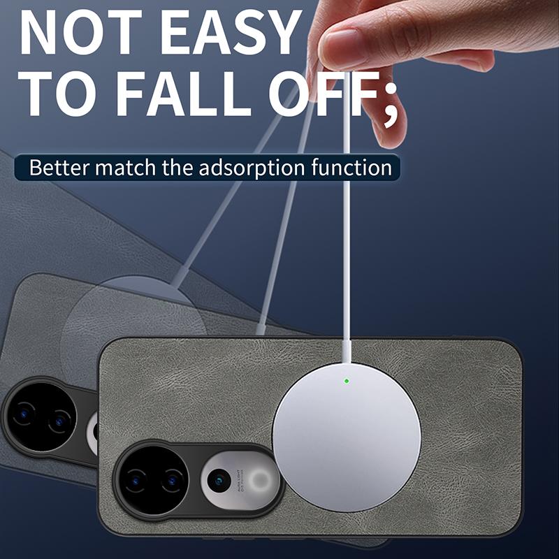 For Vivo V40 New Style Leather Phone Case For Vivo V40 Pro For Magsafe Magnetic Wireless Charge Cover For Vivo V40 Pro Shell