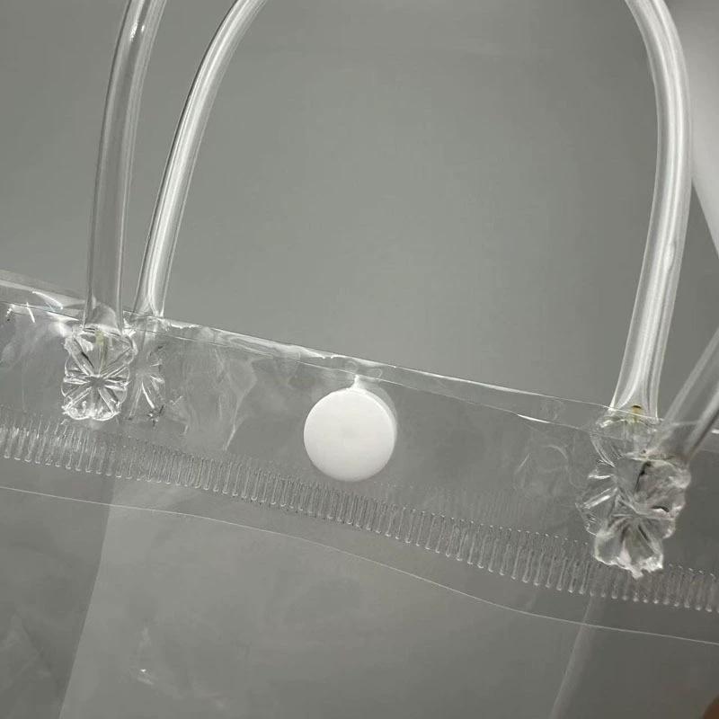 12pcs StoBag Clear PVC Gift Bags With Handles For Small Gifts Party Favor Candy Cake Cookie Packaging And Retail Display