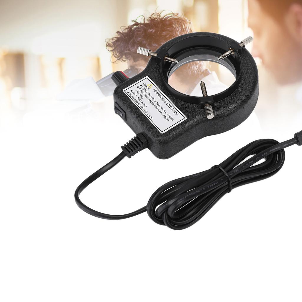 LED 52 Lamp Beads Adjustable Microscope Ring Light High Brightness Lamp