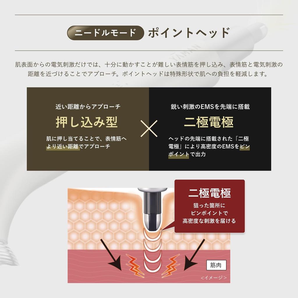 YA-MAN WAVY Needle Lift Pointer Roller EMS Facial Beauty Device YJFD3NAM Gold with Sticker [Amazon.co.jp Exclusive]