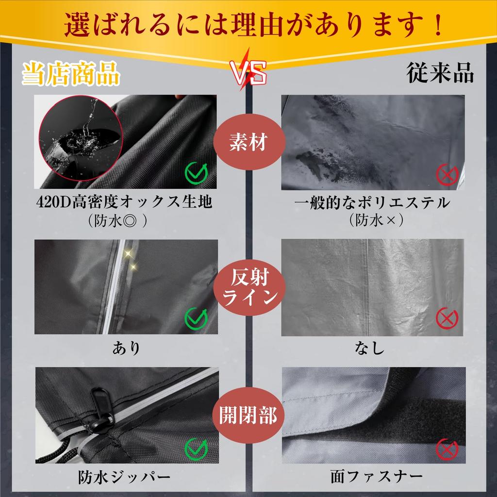 Huse impermeabile de exterior 420D groase pentru anvelope 4 buc. Include depozitare și un set de 4 Pâslă și Caracteristici Reflective UV UV și Disponibil în Multiple