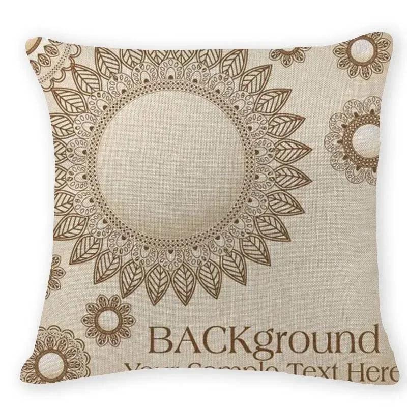Retro Ethnic Geometry Decorative Cushion Cover Cotton Linen Textile Printed Throw Pillowcase for Car Sofa Bed Home Decor 45X45CM