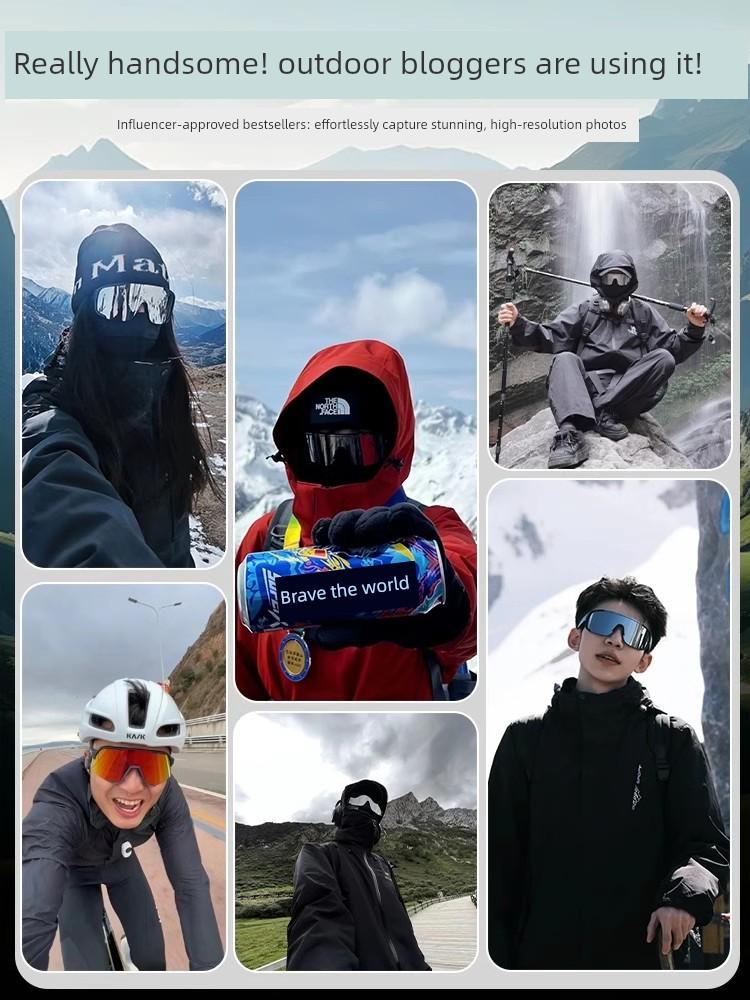 Cycling Goggles, Mountaineering Outdoor Goggles, Can Be Worn over Prescription Glasses, Anti-Glare Sunglasses, Anti-Uv Climbing Polarized Sunglasses