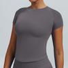 Quick-Dry Slim Fit Yoga T-Shirt - Stretch, Moisture & Sweat-Wicking Fitness Short Sleeve Top