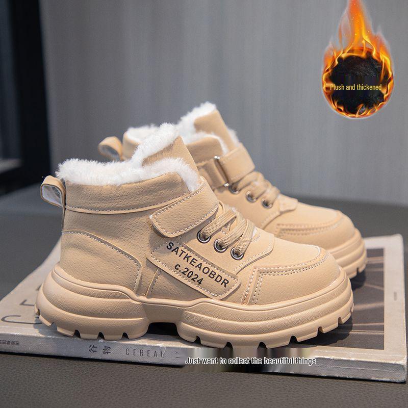 Children's Winter Velvet Sneakers and Non-Slip Snow Boots for Boys and Girls