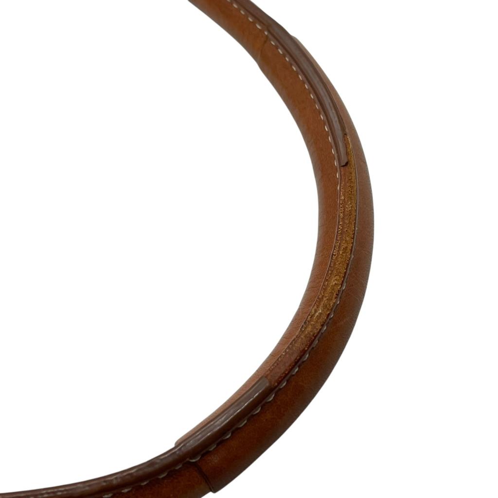 Used COACHHandbag white/Brown Canvas/leather Women