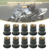 10/20 Stück M5 M6 5/6mm Metrische Gummi-Spreizmuttern Windschutzscheibe Verkleidung für Honda für Suzuki Auto Motorrad Offroad