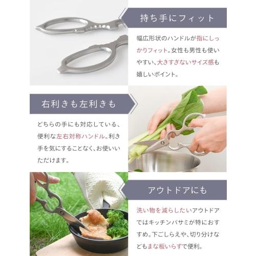 CICADA Kitchen Scissors with Case, Lightweight, Disassembled, Stainless Steel, Dishwasher Safe, and Magnet