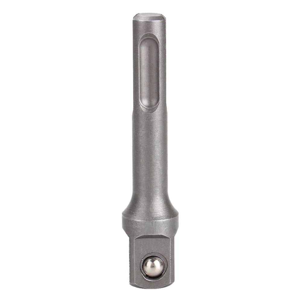 3 Pcs 1/4" 3/8" 1/2" Socket Driver Adapter Drill Bit Adapter Extra Long Adapter Impact Drill Bits for SDS Plus Hammer Drill