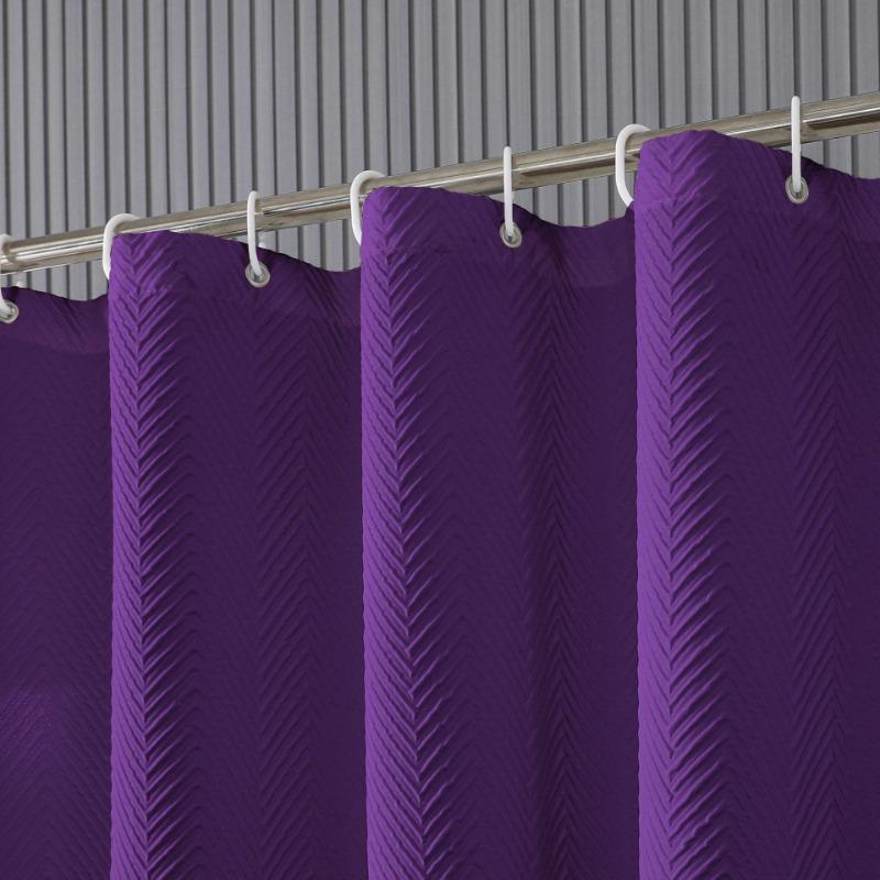 Wodoodporny do łazienki Bez wiercenia Partycja Zestaw zasłon prysznicowych Zasłony prysznicowe Odporny na pleśń Zasłona prysznicowa z 12 haczykami