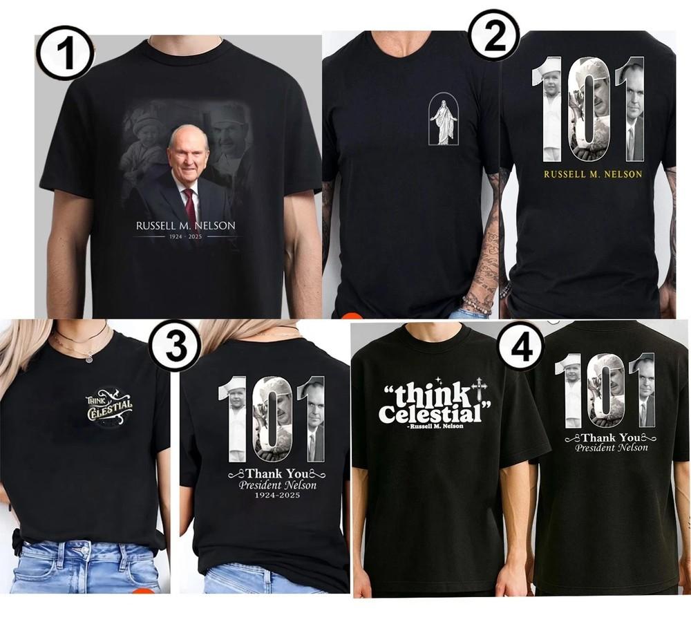 Russell M Nelson Shirt, Thank You for The Memorial 1924-2025 T-Shirt Unisex T-Shirt XXXL