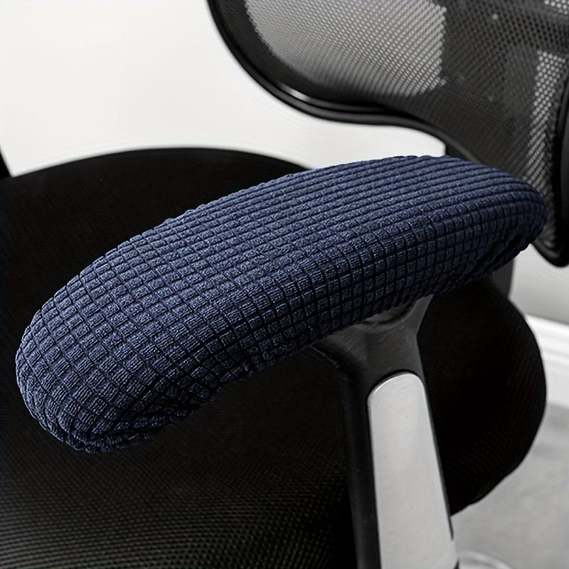 2pcs Polar Fleece E-sports Office Armrest Cover Gaming Chair Armrest Slipcovers Office Home Decor (Only Cover Chair Not Included)