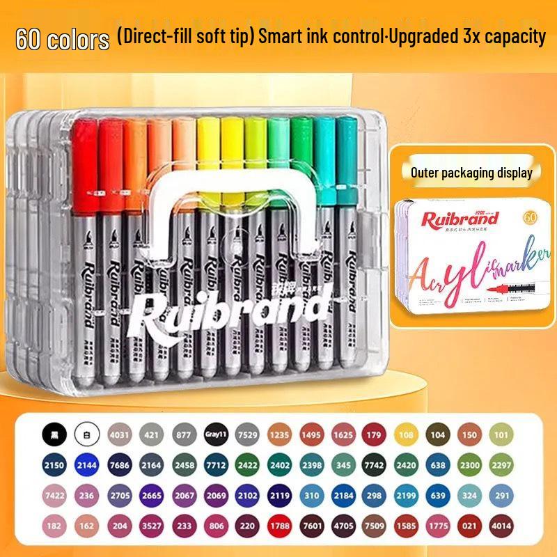 Doppelspitziger Acryl- & Aquarellmarker für Kinder & Schüler