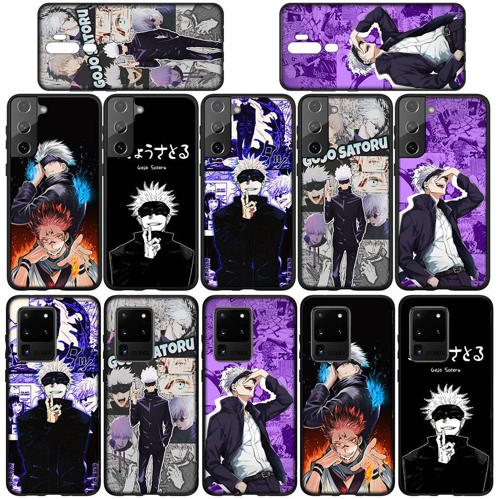 For iPhone 17 16 15 Xiaomi Poco F7 F8 X7 X6 C85 C75 C71 M8 Redmi Note 14 13 12 Pro Max 14C 13C 15C A3 A4 Case Anime Jujutsu Kaisen Gojo Satoru Cover
